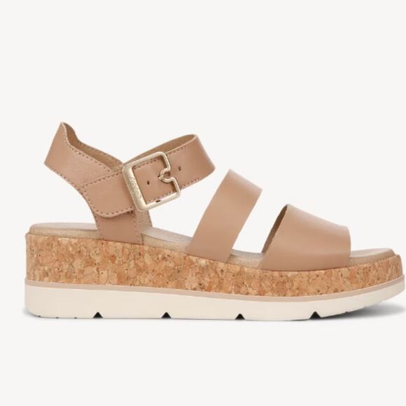 NEW Dr. Scholl's Women's Once Twice Platform Sandal Tawny Brown Synthetic Sz 10M - Picture 3 of 11